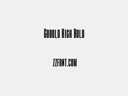 Gobold High Bold