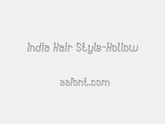 India Hair Style-Hollow