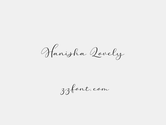 Hanisha Lovely