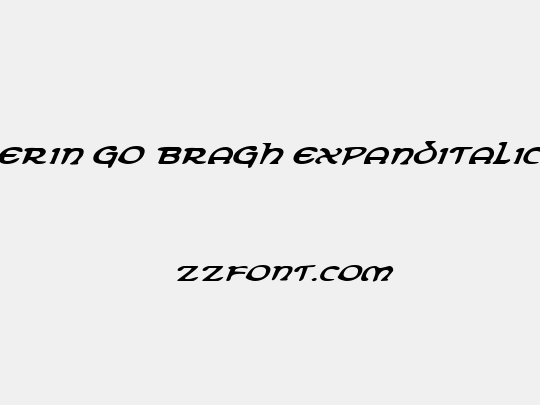 Erin Go Bragh ExpandItalic