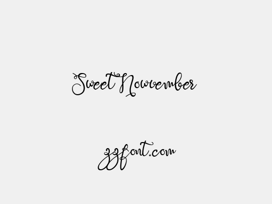 Sweet Nowvember