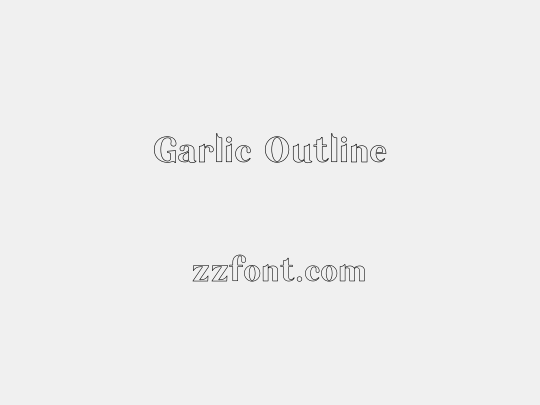 Garlic Outline