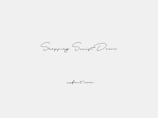 Shopping Script Demo