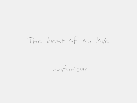 The best of my love