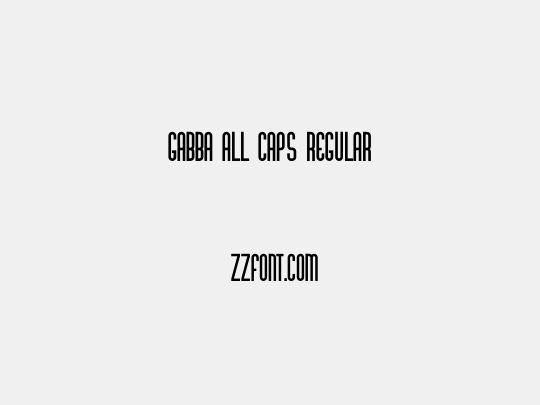 Gabba All Caps Regular