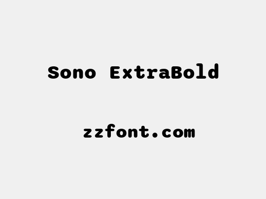 Sono ExtraBold
