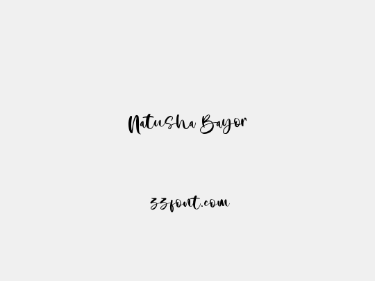 Natusha Bayor