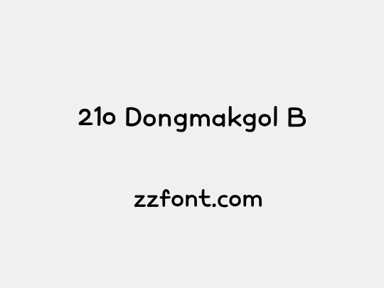 210 Dongmakgol B