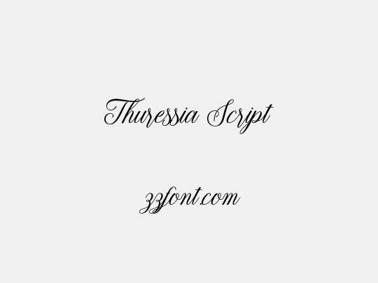 Thuressia Script