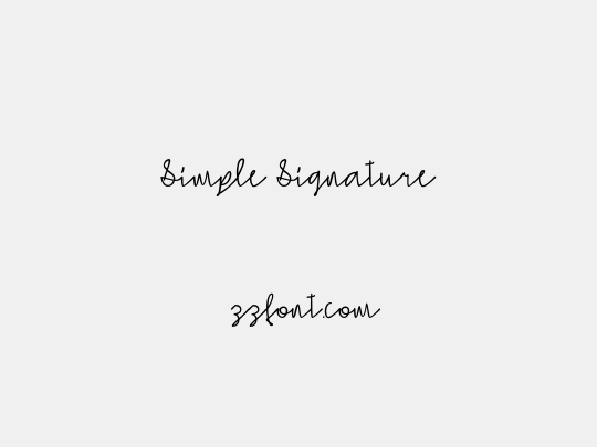 Simple Signature