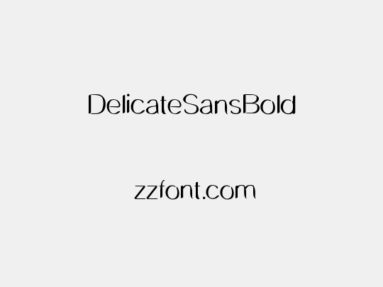 DelicateSansBold