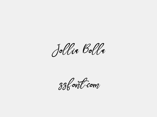Jollia Bolla