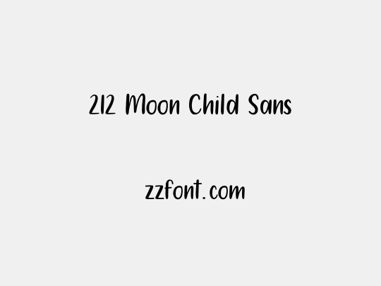 212 Moon Child Sans