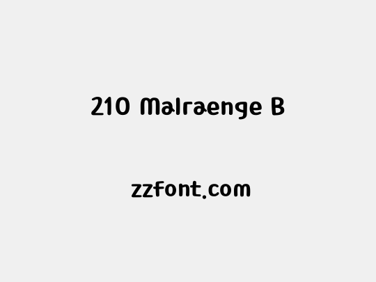 210 Malraenge B