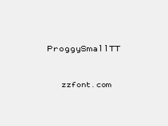 ProggySmallTT
