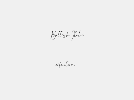 Bettrish Italic