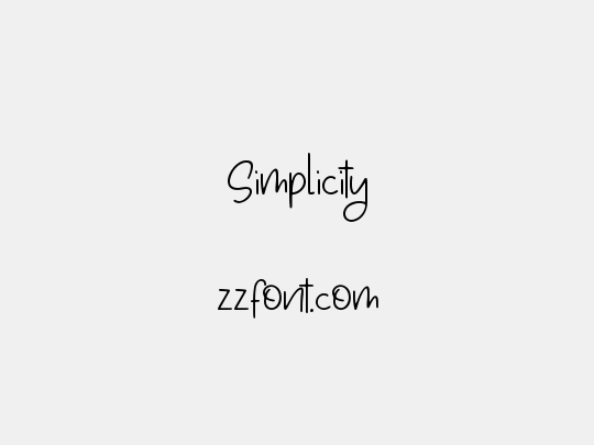 Simplicity