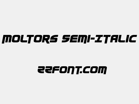 Moltors Semi-Italic