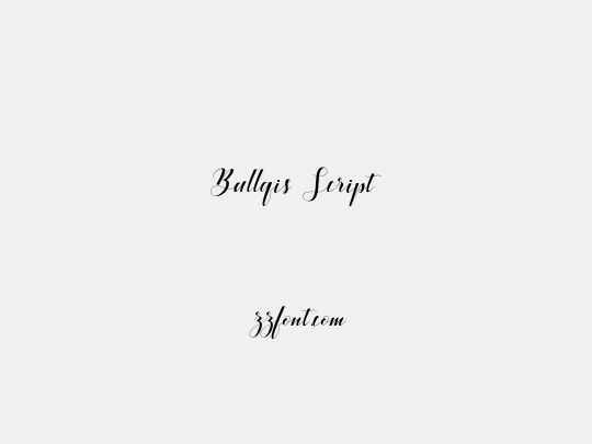 Ballqis Script