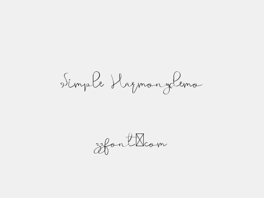 Simple Harmonydemo