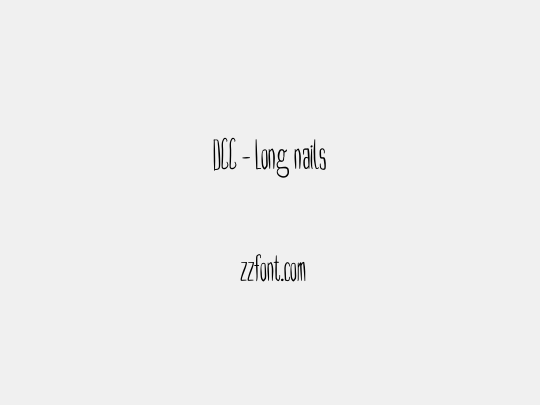DCC - Long nails