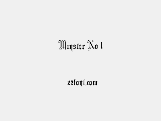Minster No 1