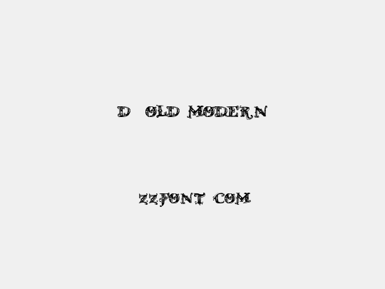 D_OLD MODERN