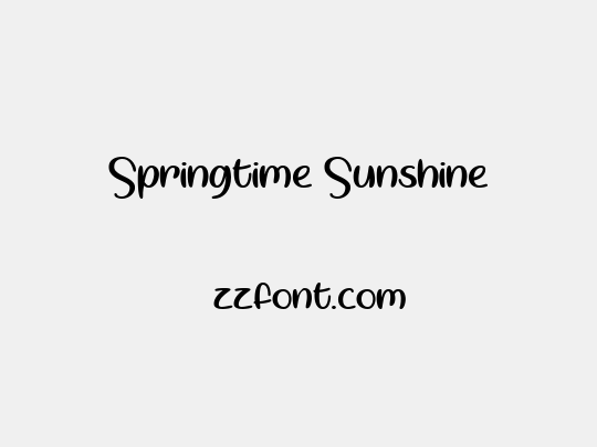 Springtime Sunshine