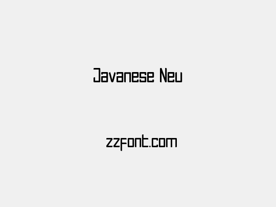 Javanese Neu