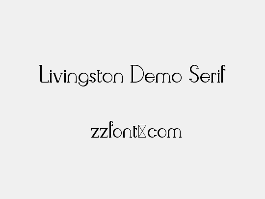 Livingston Demo Serif