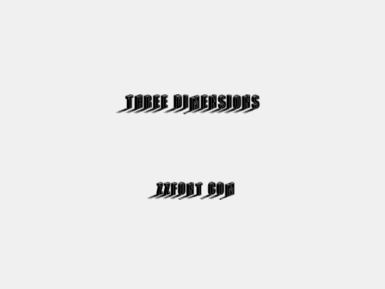 Three Dimensions