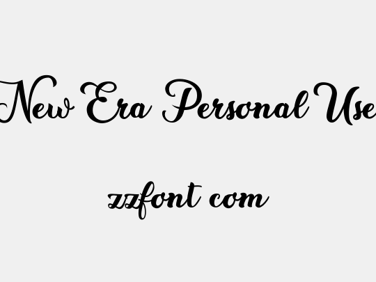 New Era Personal Use