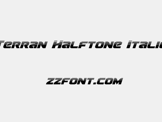 Terran Halftone Italic