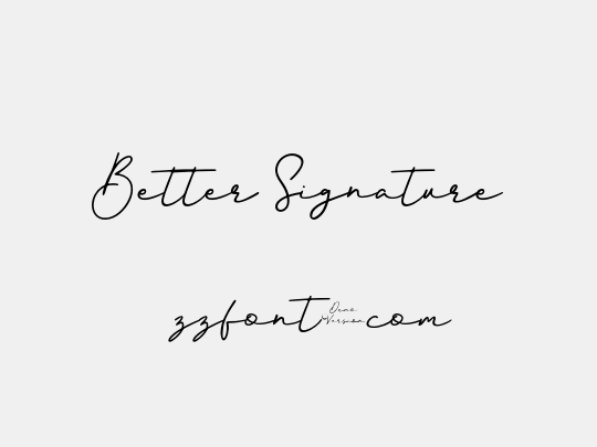 Better Signature