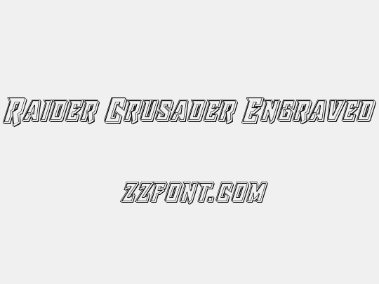 Raider Crusader Engraved