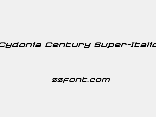 Cydonia Century Super-Italic