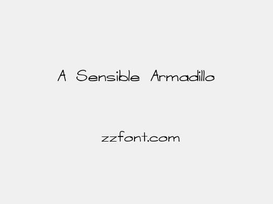 A Sensible Armadillo