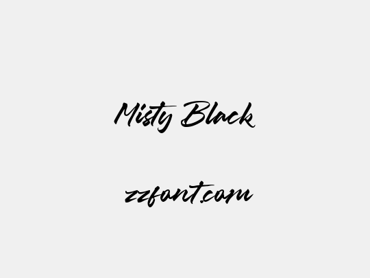 Misty Black