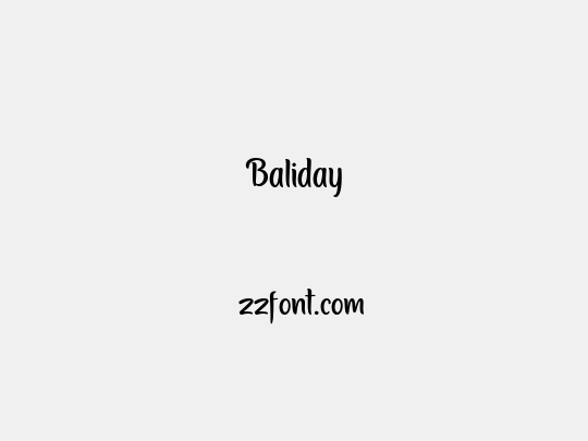 Baliday