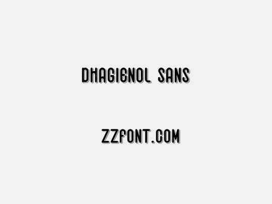 Dhagienol Sans