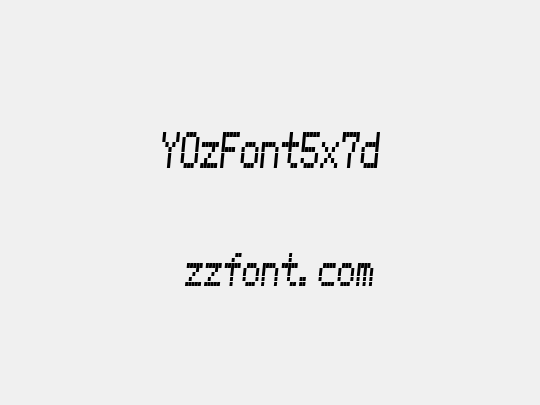 YOzFont5x7d