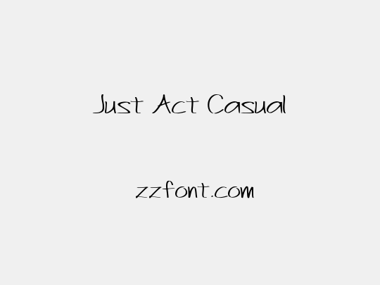 Just Act Casual