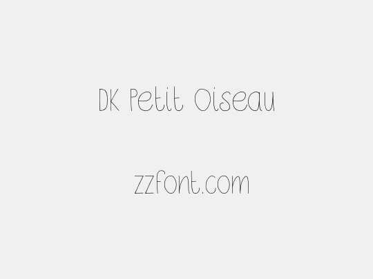 DK Petit Oiseau