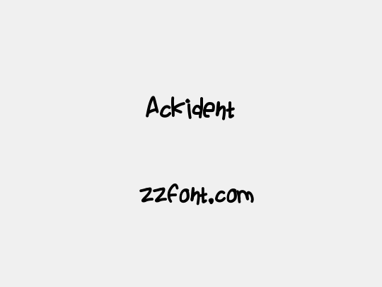 Ackident