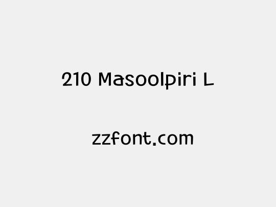 210 Masoolpiri L