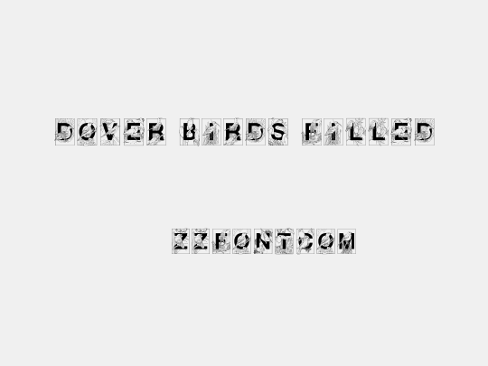 Dover Birds Filled