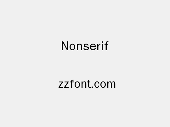 Nonserif