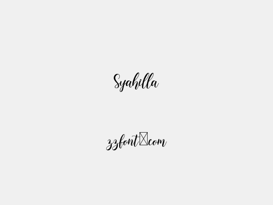 Syahilla