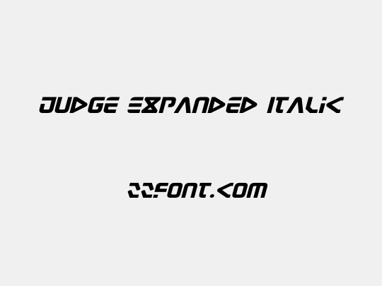 Judge Expanded Italic
