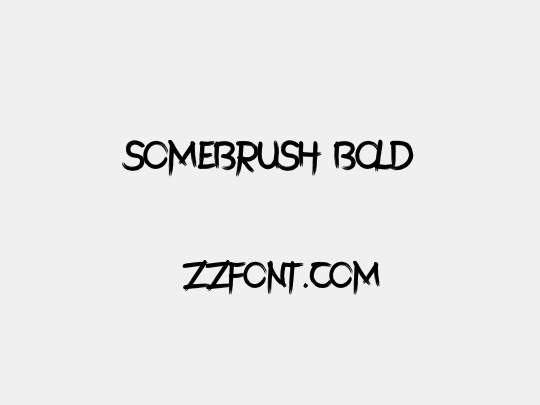 SomeBrush Bold